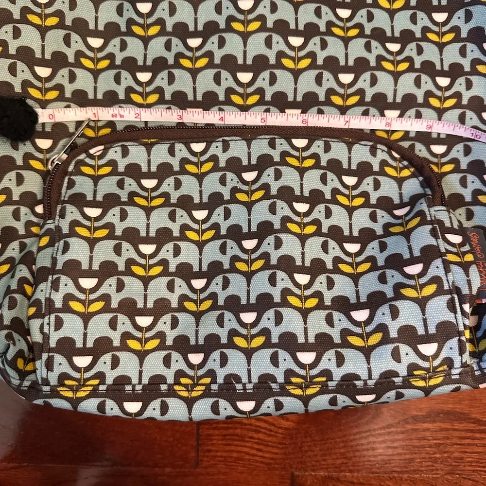 Nicky James EUC Elephant print backpack top handle purse - Picture 13 of 16